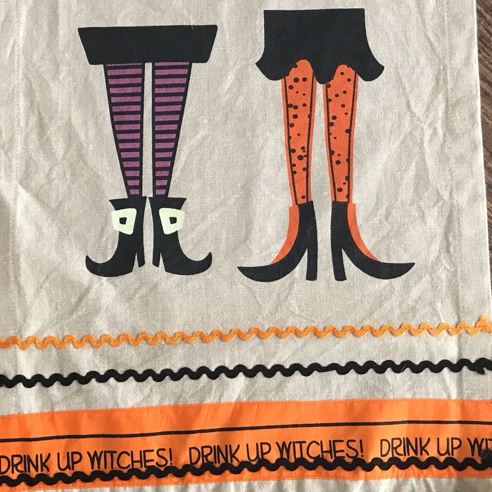 Halloween Table Runner Witches Drink up Witches 72” Length Table Decor 12” wide